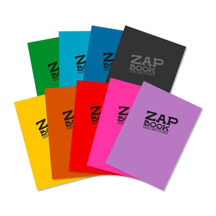 ZAP BOOK A5 SKETCHBOOK BLANK 100% RECYCLED (multiple colours) — by Clairefontaine