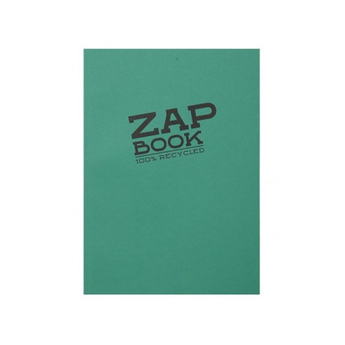 ZAP BOOK A6 SKETCHBOOK BLANK 100% RECYCLED (multiple colors) — by Clairefontaine