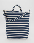ZIP DUCK BAG NAVY STRIPE — by Baggu